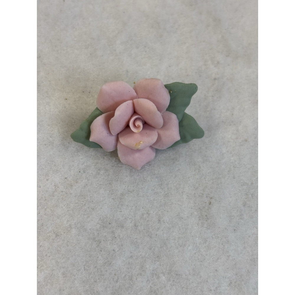 Vintage Pink Rose Dainty Pastel Brooch‎ Soft Girl Coquette Fairy Timeless